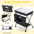 Gymax Baby Changing Table Portable Newborn Nursery Organizer Adjustable Height W/ Wheel