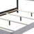 Velvet Upholstered Wooden Queen Size Bed With Button Tufting, Gray