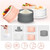 1/2/4/6pieces 4 Tier Baby Milk Formula Dispenser Snack Storage Container Travel Baby Milk Container With Handle, Bpa Free