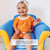 Baby Shark Upholstered Chair With Sculpted Plastic Frame By Delta Children