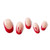 Fofosbeauty 24pcs Press On False Nail Tips Medium Almond Full Cover Fake Nails, Bloody Rose Red French-black Friday Sale