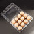 Heytea 24 Pack Plastic Egg Cartons Bulk Empty Clear Chicken Egg Tray Holder For Family Pasture Chicken Farm Business Market - Hold 1 Dozen Eggs Securely - 7.8 × 5.9 × 2.5× Inches