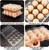 Heytea 24 Pack Plastic Egg Cartons Bulk Empty Clear Chicken Egg Tray Holder For Family Pasture Chicken Farm Business Market - Hold 1 Dozen Eggs Securely - 7.8 × 5.9 × 2.5× Inches