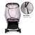 Bemece Stroller Rain Cover Universal, Baby Travel Weather Shield, Windproof Waterproof, Protect From Dust Snow Black-l