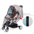 Bemece Stroller Rain Cover Universal, Baby Travel Weather Shield, Windproof Waterproof, Protect From Dust Snow Black-l