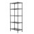 5 Tier Steel Wire Shelf Rack Heavy Duty Storage Shelving Unit For Kitchen Pantry Laundry Garage Closet Utility Organization , Black
