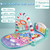 Fovolat Baby Gym Piano Play Mat Baby Play Gym Musical Toys Activity Center With Lights & Music Tummy Time Sensory Toys For Infant Baby 0 3 6 Months Old Appropriate