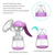 2 Pack Portable Manual Breast Pump With Lid Breastpump Ergonomic Swivel Handle For Hands Free Breast Feeding