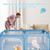 Babyjoy Baby Playpen Extra Large Kids Activity Center Safety Play Yard W/ Gate Blue