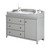 South Shore Cotton Candy Changing Table With Removable Top, Gray