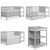 Dream On Me Synergy Convertible Crib And Changer In Pebble Gray