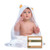 Keababies Baby Hooded Towel, Large Bamboo Bath Towel With Hood For Infant, Newborn, Toddler (bear)