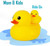 Novelty Place Rubber Duck Family Pack Ducky Baby Bath Toy For Kids (pack Of 6)
