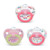 Nuk Orthodontic Pacifier Value Pack, Girl, 6-18 Months (pack Of 3)