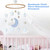 Julam Baby Crib Mobile With Felt Star, Moon For Newborn