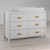 Little Seeds Monarch Hill Haven 6 Drawer Dove Gray Changing Dresser