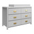 Little Seeds Monarch Hill Haven 6 Drawer Dove Gray Changing Dresser