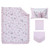 Everything Kids Butterfly 4 Piece Bedding Sets, Toddler Bed With Comforter, Flat Sheet, Fitted Sheet, Pillowcase