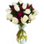 Sweetest Thing By Arabella Bouquets In A Free Elegant Hand-blown Glass Vase (fresh-cut Flowers, White, Pink)