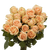 50 Stems Of Peach High And Arena Roses- Beautiful Fresh Cut Flowers- Express Delivery
