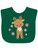 Inktastic Cute Christmas Reindeer With Snowflakes Gift Baby Boy Or Baby Girl Bib