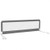 71 Inch Extra Long Swing Down Bed Guardrail With Safety Straps-gray