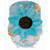 Blooming Bath Mini Bloom Scrubbie 8" Washcloth, Newborn And Baby, Blue