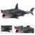 Eoivsh Large Shark Toy Megalodon, Plastic Assorted Ocean Animal Shark Figurine Realistic Sea Creature Cognitive Toy Shark Figure For Collection Gift, Bath Toy, Cake Topper