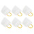 Doact 6pcs Home Heat Resistant Glass Cup Tea Cup With Handle Tea Set Accessories