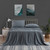 Glowsol 4 Pcs 100% Bamboo Bedding Sheet & Pillowcase Sets Silky Soft Cool Sheets With 16" Deep Pocket For Hot Sleepers, Dark Gray, King