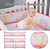 Kkcxfjx&nbsp;crib Bed Fence Soft Bag Stitching Bed Bed Surround Breathable Cotton Anti-collision Baby Bed Surround Kit