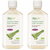 Aloecure Pure Aloe Vera Juice Grape Flavor 2x500ml Bottles, Acid Buffer, Certified Organic Aloe Processed Within 12 Hours Of Harvest To Maximize Nutrients, No Charcoal Filtering-inner Leaf