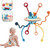 Ouuobag Montessori Baby Toys For 1 Year Old,sensory Toys 12-18 Months,ufo Pull String Activity Toddler Bath Toys For Travel, Boys Girls Birthday Gift