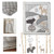 Levtex Baby Bailey Charcoal And White Woodland Themed 5 Piece Crib Bedding Set