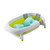 Foldable Newborn Baby Bath Tub Baby Float Bath Mat Seat Anti-skid Bathing Bed Pad Blue (without Basin)