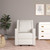 Baby Relax Robyn Rocker Recliner Chair With Pocket Coil Seating, White Linen