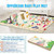 79x71x0.6inch Baby Crawling Mat,xpe Waterproof Anti-slip Foam Baby Floor Mat,extra Large Folding Baby Play Mat Picnic Pad For Infants Toddlers Kids, Indoor Outdoor Use