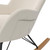 Baby Relax Robbie Fabric High Back & Slat Back Rocking Chair, Beige