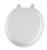 Mayfair Round White Vinyl Cushioned Toilet Seat, 'ace-45226