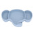 Baby Suction Plate, Silicone Material Elephant Shape Self Feeding Elephant Suction Plate  For Above 6 Months For Home Blue