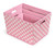 Badger Basket Nesting Trapezoid Three Basket Set, Pink Polka Dots, Includes Pad