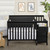 Dream On Me Jayden 4-in-1 Full Panel Mini Convertible Crib And Changer, Black