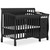Dream On Me Jayden 4-in-1 Full Panel Mini Convertible Crib And Changer, Black