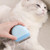 2-in-1 Cat Massage Comb Sturdy And Durable One-click Hair Removal Brush For Removing Knots Tangling Hair  Blue