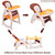3 In 1 Convertible High Chair With Feeding Tray For Baby, Orange