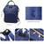 Vbiger Large Capacity Waterproof Adjustable Shoulder Strap Insulated Pockets Zipper Pockets Stylish Backpack Diaper Bag, Blue