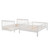 Full Over Full Stairway Bunk Beds With Trundle, Wood Trundle Bunk Bed For Kids Toddler Boys Girls Adults, Wood Bunk Bed Frame With Storage And Guard Rail, Full Over Full, White