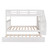 Full Over Full Stairway Bunk Beds With Trundle, Wood Trundle Bunk Bed For Kids Toddler Boys Girls Adults, Wood Bunk Bed Frame With Storage And Guard Rail, Full Over Full, White