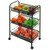 New Arrival 3 Tier Adjustable Steel Shelf Heavy Duty Wire Shelving Rack Storage + Wheel