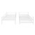 Aukfa Metal Bunk Beds Twin Over Twin With Trundle For Kids Teens Adults, No Box Spring Needed, White
